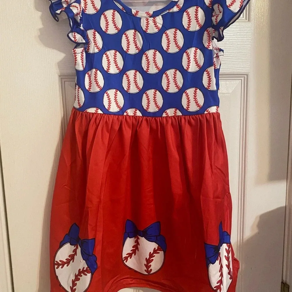 New Girl’s Baseball Dress